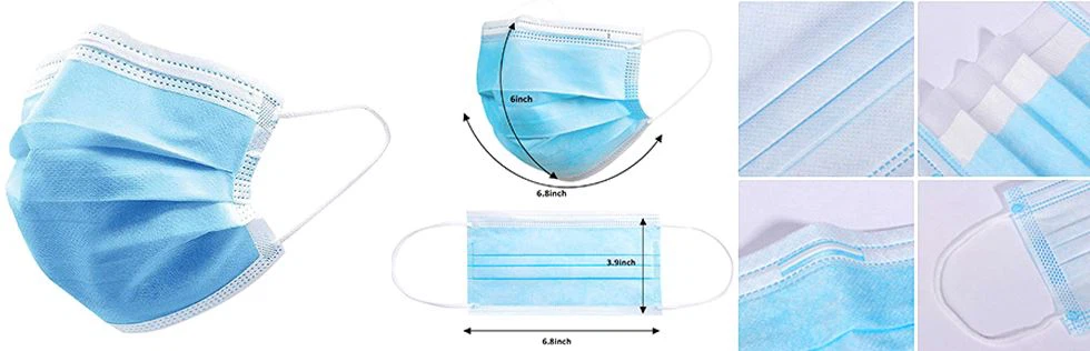 3 layer disposable face mask
